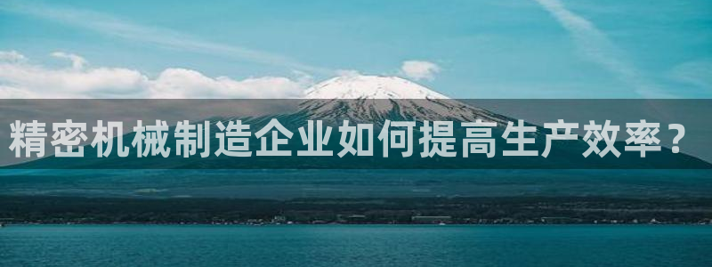 彩神输的钱是赌博还是诈骗：精密机械制造企业如何提高生产效率？