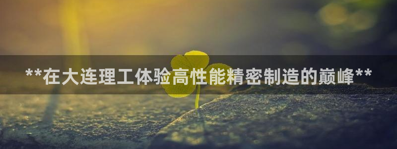 彩神旗下有哪些平台：**在大连理工体验高性能精密制造的巅峰**