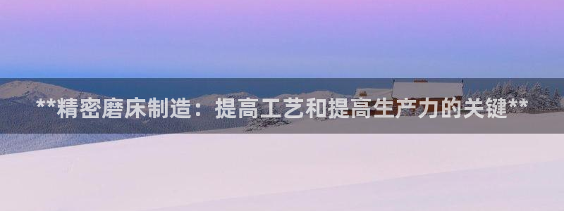 彩神8官网500：**精密磨床制造：提高工艺和提高生产力的关键**