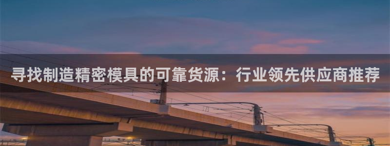 彩神网可以赚钱是真的吗：寻找制造精密模具的可靠货源：行业领先供应商推荐