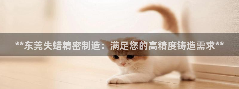 彩神V集团公司：**东莞失蜡精密制造：满足您的高精度铸造需求**