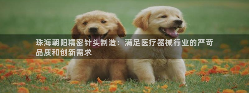 彩神争霸官方下载2017：珠海朝阳精密针头制造：满足医疗器械行业的严苛
品质和创新需求