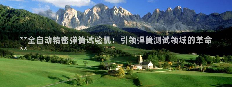 彩神app赚钱是真是假：**全自动精密弹簧试验机：引领弹簧测试领域的革命
**