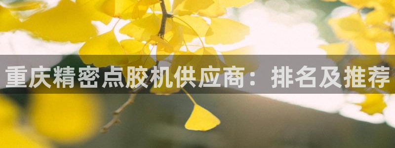 天天赢彩神：重庆精密点胶机供应商：排名及推荐