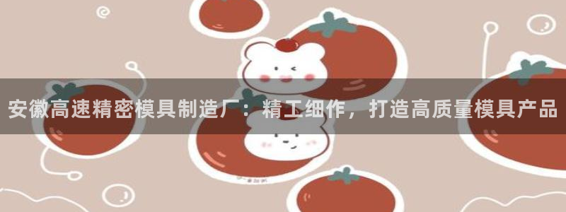 彩神V8有限公司：安徽高速精密模具制造厂：精工细作，打造高质量模具产品